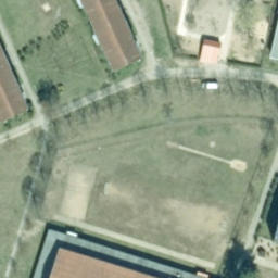 Sand Volleyball Court, Milmersdorf — aerial view