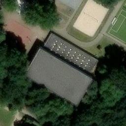 Sand Volleyball Court in Lilienthal, Bremen — aerial view