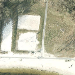 Sand Volleyball Court — aerial view