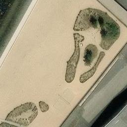 Sand Volleyball Court, Bremen — aerial view