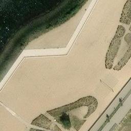Sand Volleyball Court, Bremen — aerial view