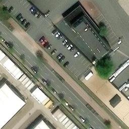 Sand Volleyball Court, Bremen — aerial view
