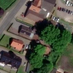 Sand Volleyball Court, Westoverledingen — aerial view