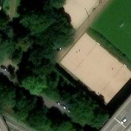 Sand Volleyball Court in Bremen, Bremen — aerial view