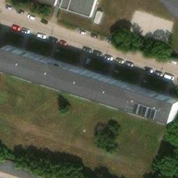 Sand Volleyball Court — aerial view