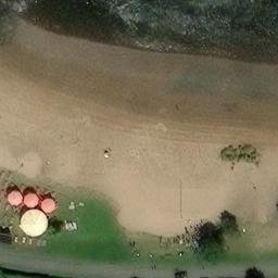 Sand Volleyball Court, Bremen — aerial view