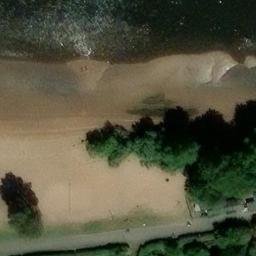 Sand Volleyball Court, Bremen — aerial view