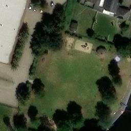 Sand Volleyball Court, Bremen — aerial view