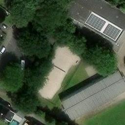 Sand Volleyball Court, Delmenhorst — aerial view