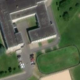 Sand Volleyball Court — aerial view