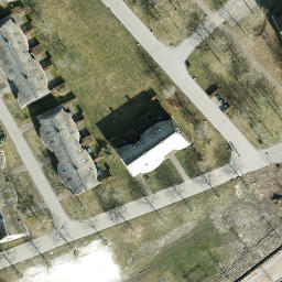 Sand Volleyball Court — aerial view