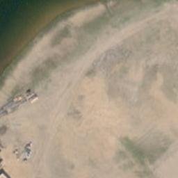 Sand Volleyball Court — aerial view