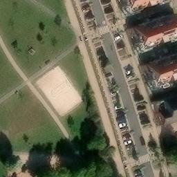 Sand Volleyball Court, Verden (Aller) — aerial view