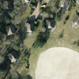 Sand Volleyball Court — aerial view