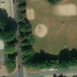 Sand Volleyball Court, Harpstedt — aerial view