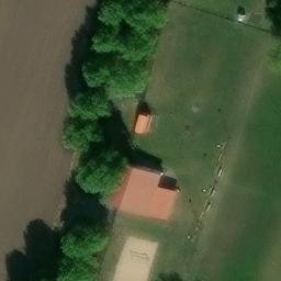 Sand Volleyball Court, Seehausen (Altmark) — aerial view