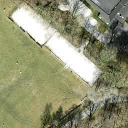 Sand Volleyball Court — aerial view