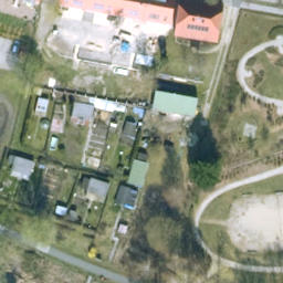 Sand Volleyball Court, Eberswalde — aerial view