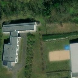 Sand Volleyball Court, Osterburg (Altmark) — aerial view