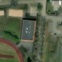 Sand Volleyball Court, Osterburg (Altmark) — aerial view