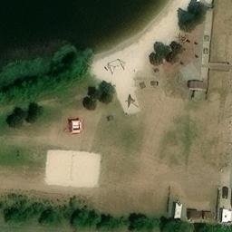 Sand Volleyball Court — aerial view