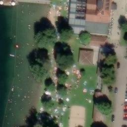 Beachfeld Strandbad — aerial view