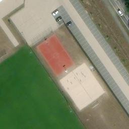 Sand Volleyball Court, Meppen — aerial view