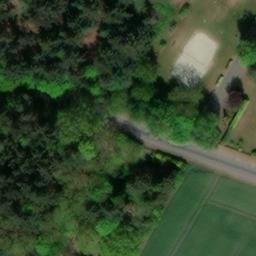 Sand Volleyball Court in Vechta, Niedersachsen — aerial view