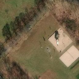 Sand Volleyball Court, Bernau bei Berlin — aerial view