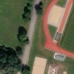 Sand Volleyball Court — aerial view