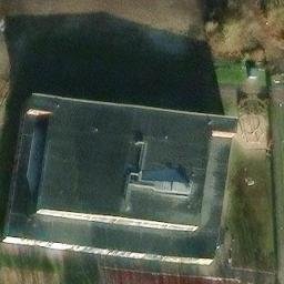 Sand Volleyball Court, Werneuchen — aerial view