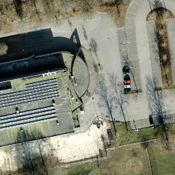 Sand Volleyball Court — aerial view