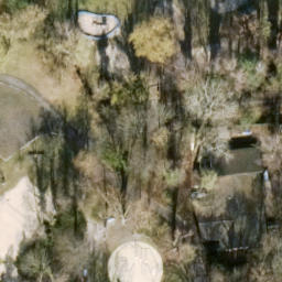 Sand Volleyball Court, Berlin — aerial view