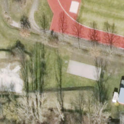Sand Volleyball Court, Berlin — aerial view