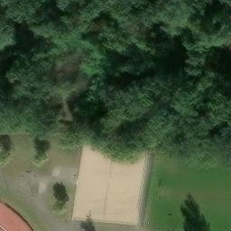 Sand Volleyball Court, Tangermünde — aerial view