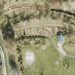 Sand Volleyball Court, Berlin — aerial view