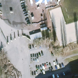 Sand Volleyball Court, Berlin — aerial view