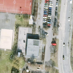 Hellersdorf Beach Volleyball Court — aerial view