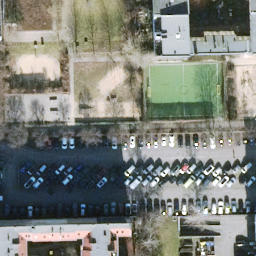 Volleyball Court, Berlin — aerial view