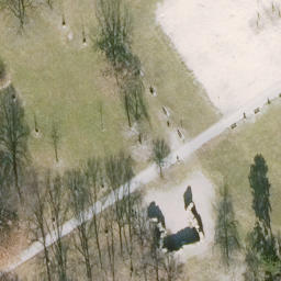 Sand Volleyball Court, Berlin — aerial view