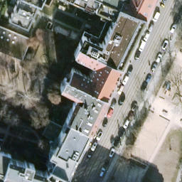 Sand Volleyball Court, Berlin — aerial view
