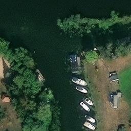 Sand Volleyball Court, Milower Land — aerial view