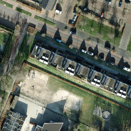 Sand Volleyball Court — aerial view