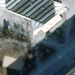 Sand Volleyball Court in Mitte, Berlin — aerial view