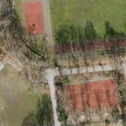 Volleyball Court — aerial view
