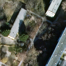 Sand Volleyball Court, Berlin — aerial view