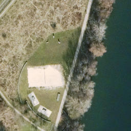 Beachvolleyball — aerial view