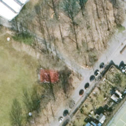Sand Volleyball Court, Berlin — aerial view