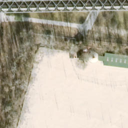 Sand Volleyball Court, Berlin — aerial view