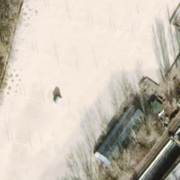 Sand Volleyball Court, Berlin — aerial view